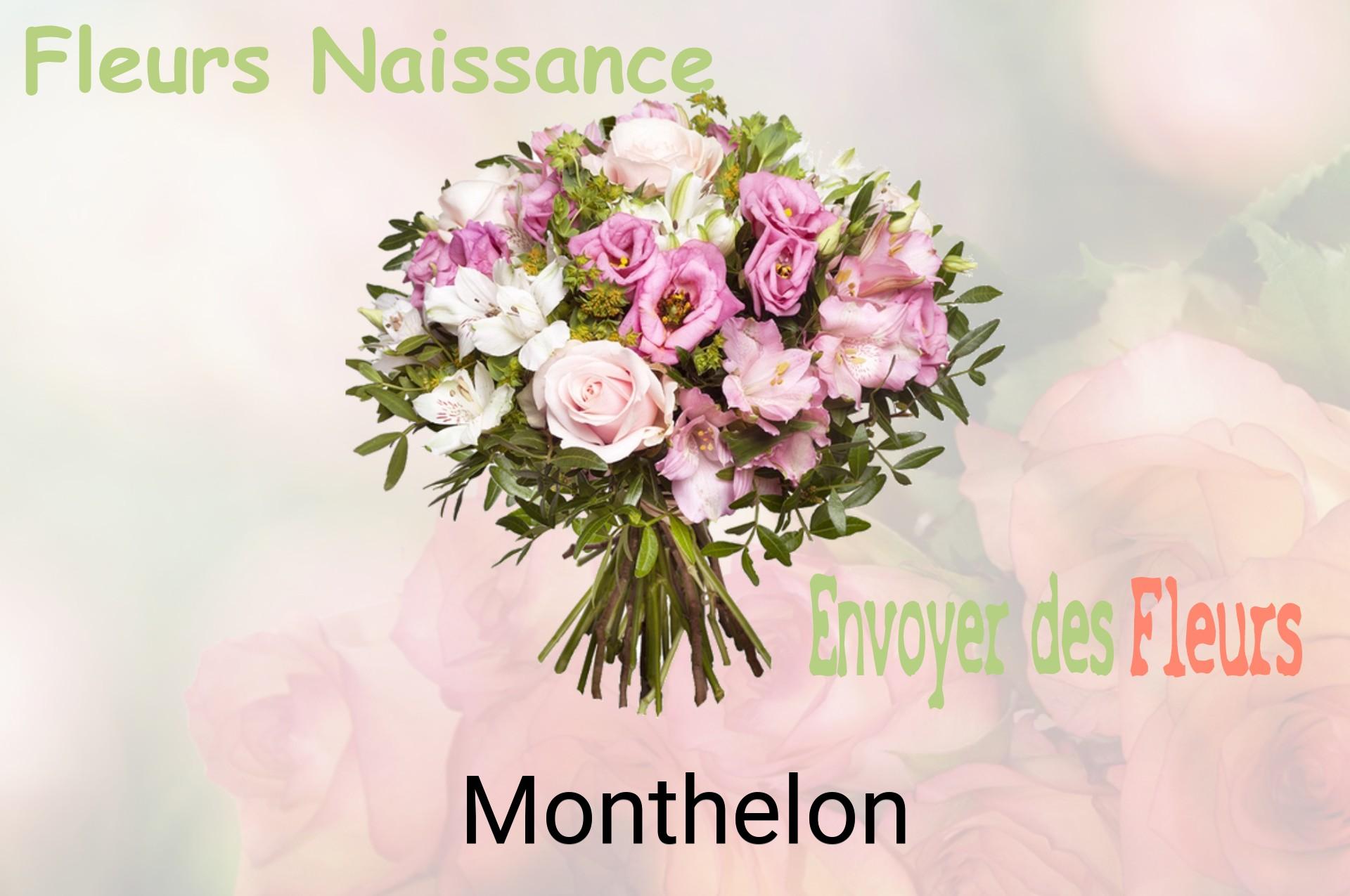 Bouquet de fleurs de naissance livré à Monthelon